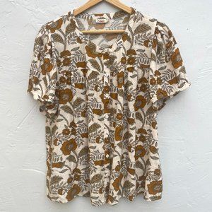 Faherty Short Sleeve blouse/top - Size L